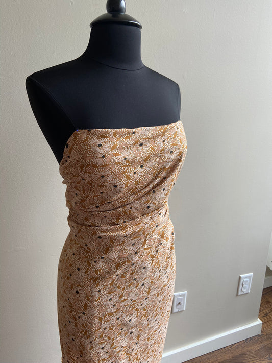 Draping with Lucie Ochre fabric