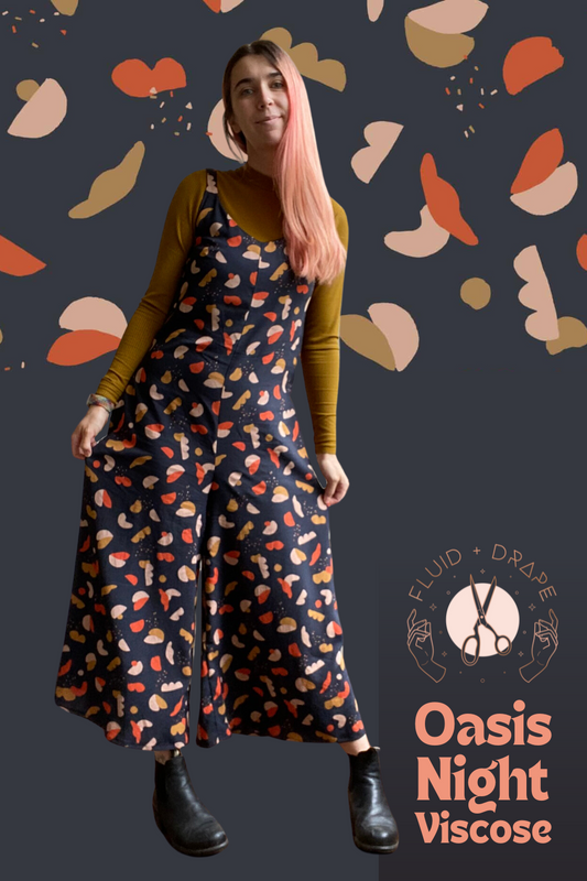 Sewing with Oasis Night Viscose