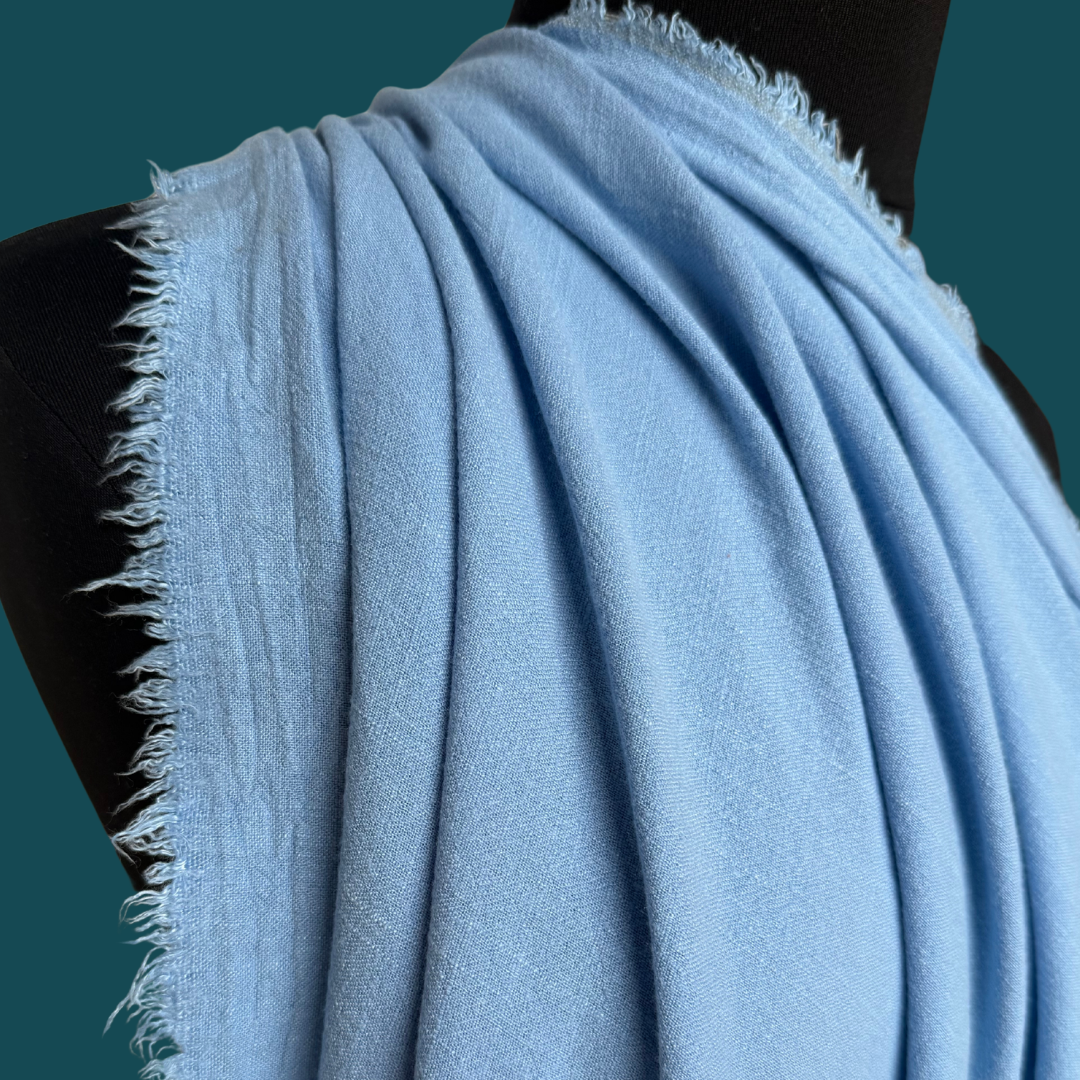 Slub Linen Rayon - Sky Blue