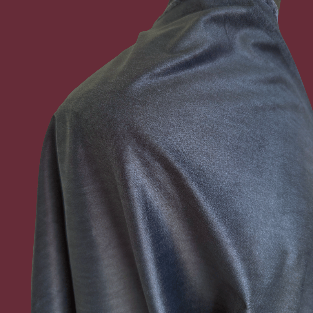 Navy Cotton Velveteen - Deadstock