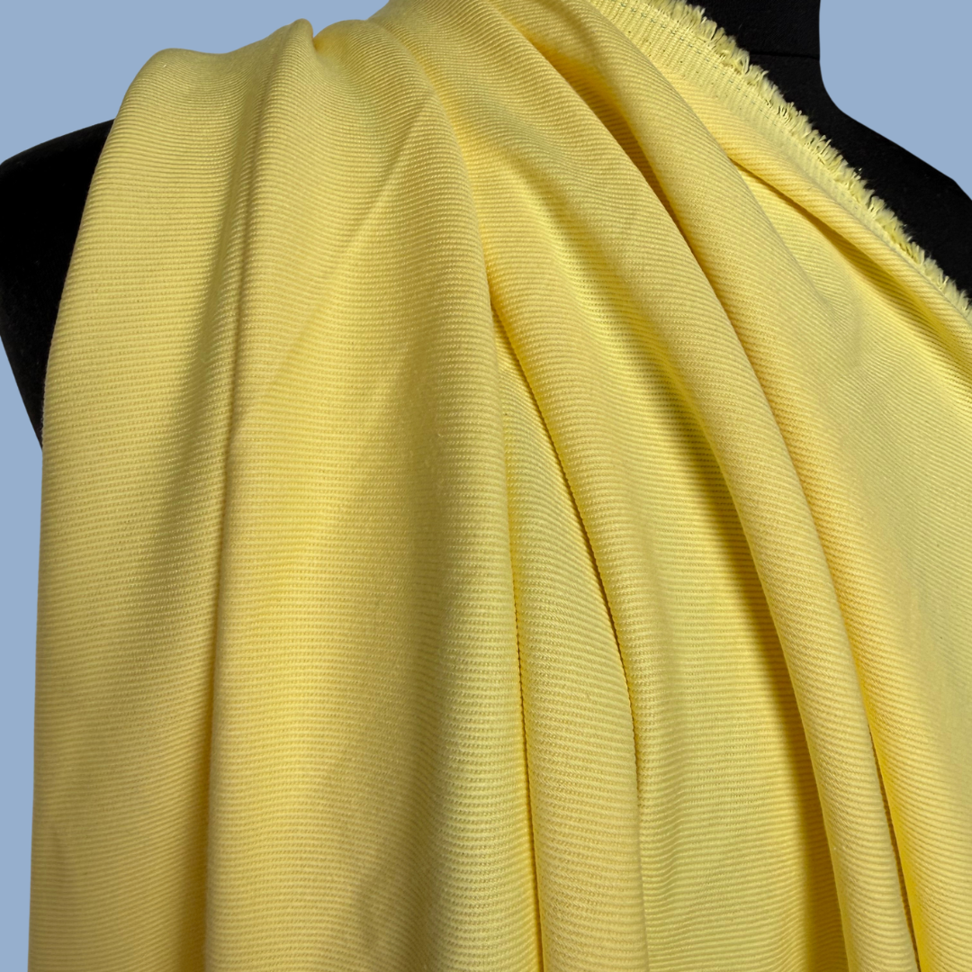 Brushed Bull Denim in Lemon