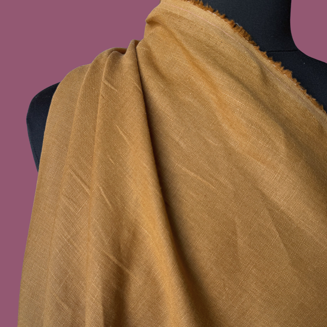 Midweight Stonewashed Linen - Camel