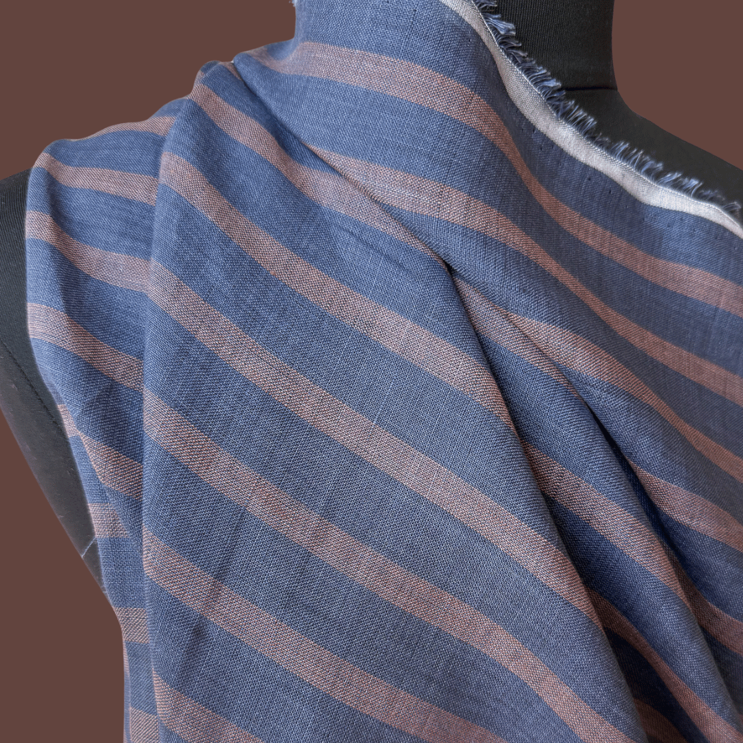 Medium Striped Linen - Nautical