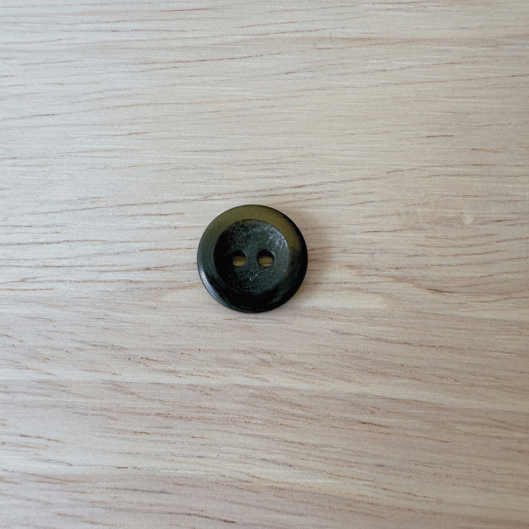 Wide Rimmed Corozo Buttons - 0.6" (sold by the button)