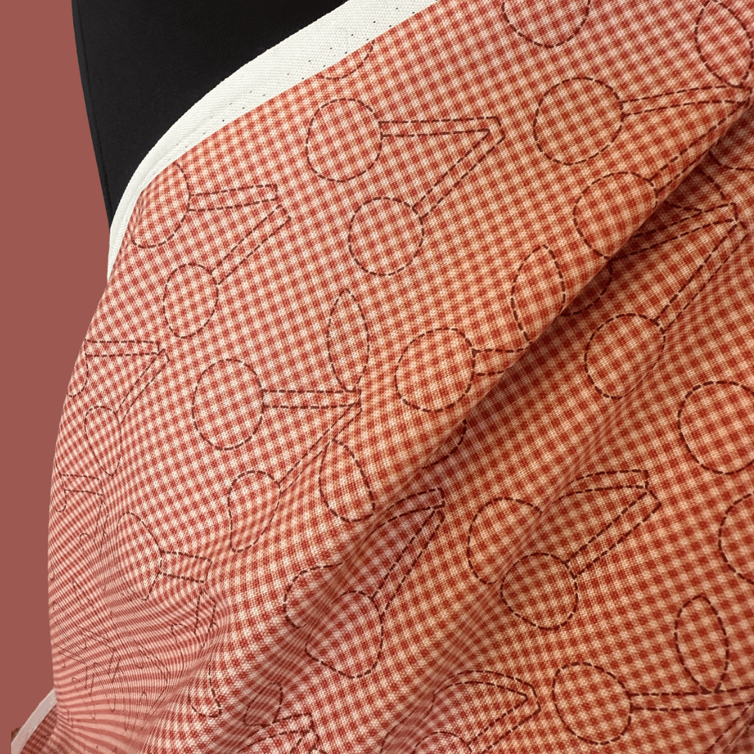 Gingham Cherries - Japanese Cotton Oxford