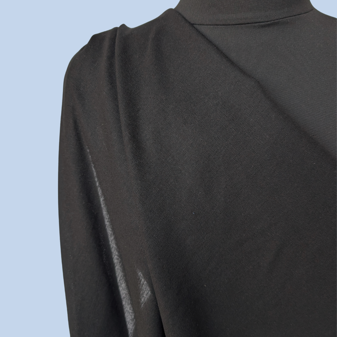 Linen Rayon in Black - Deadstock