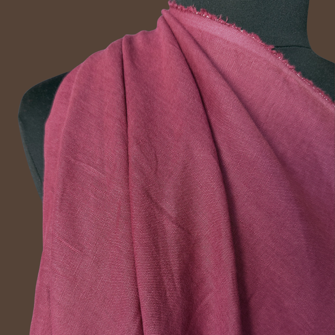 Midweight Stonewashed Linen - Mulberry
