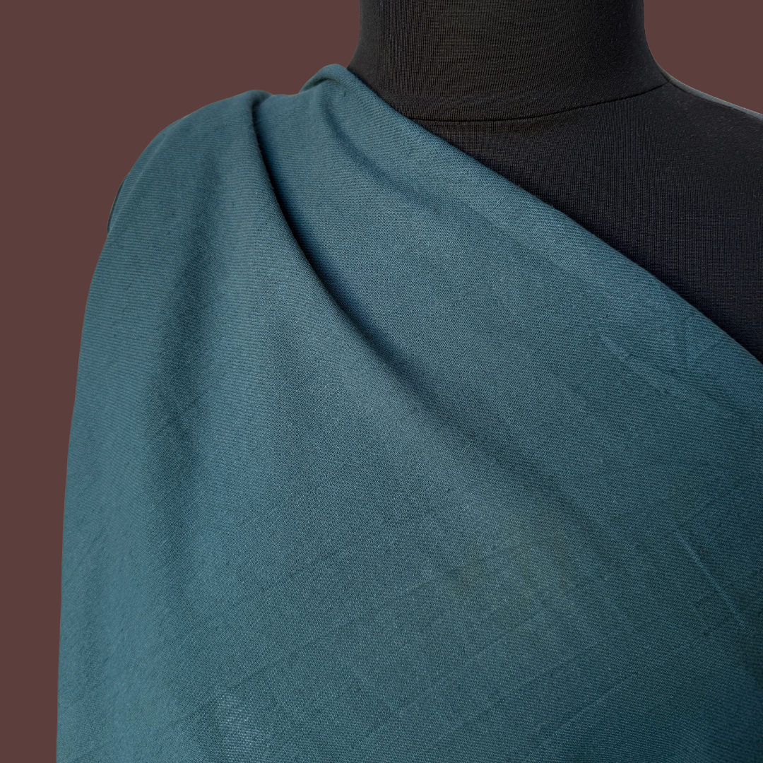 Midweight Linen Cotton Twill - Lagoon