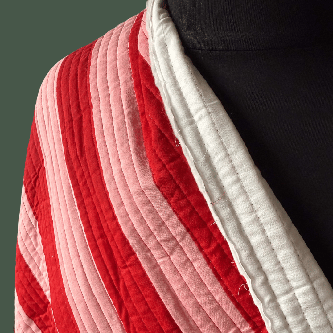 Warm Winter in Peppermint Stripe - Sold in pre-cuts*