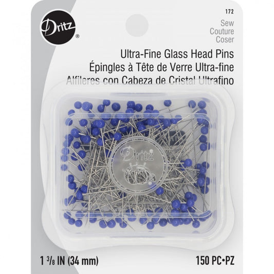 Ultra-Fine Glass Head Pins