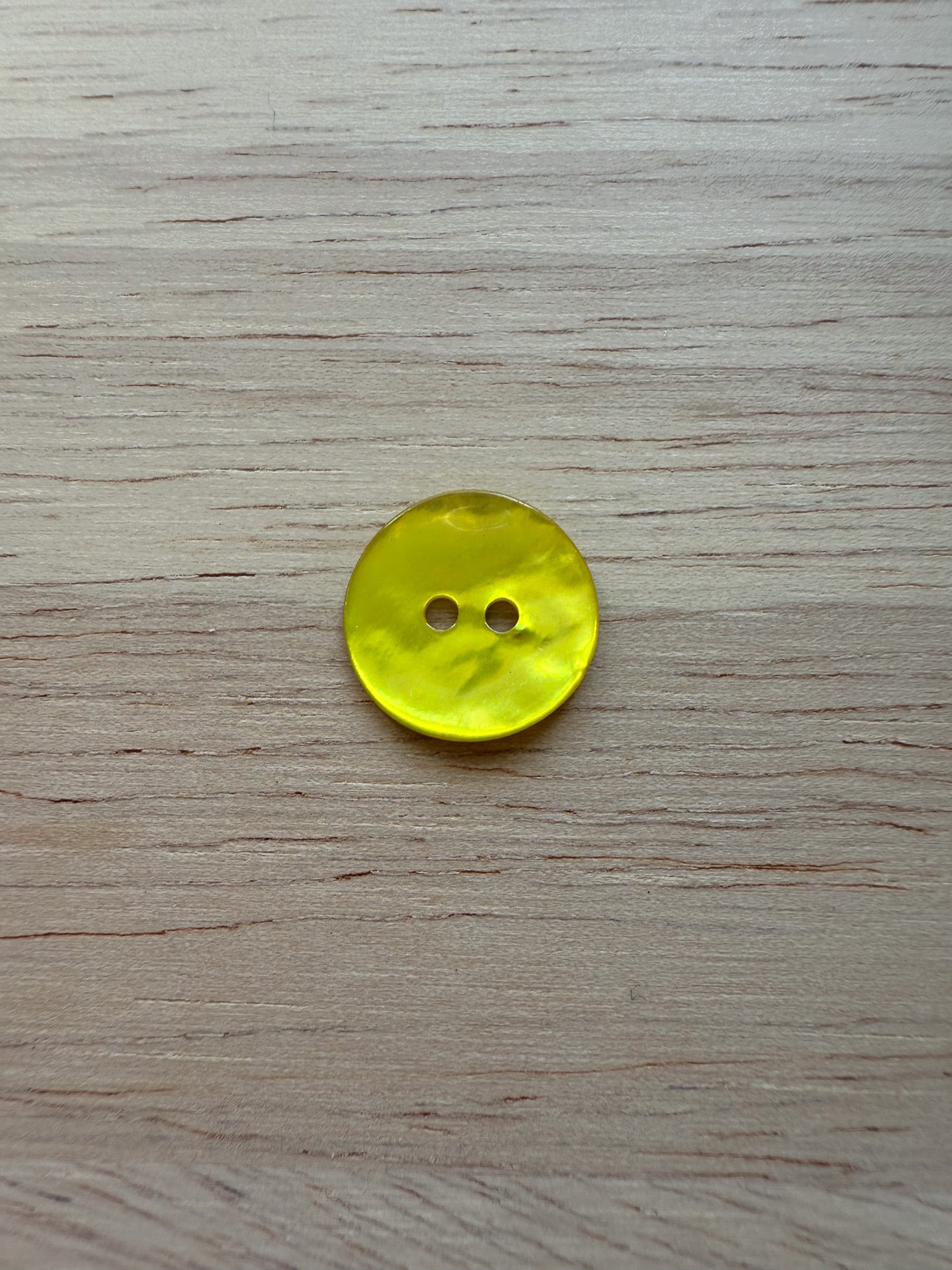Yellow Agoya Shell Buttons - 0.6" (sold by the button)