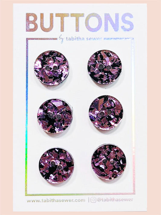 Lavender Confetti Buttons (0.59 inch)