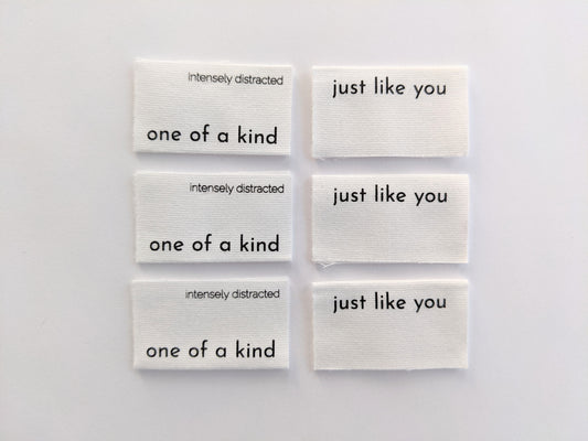 One of A Kind, Just Like You - Cotton Labels
