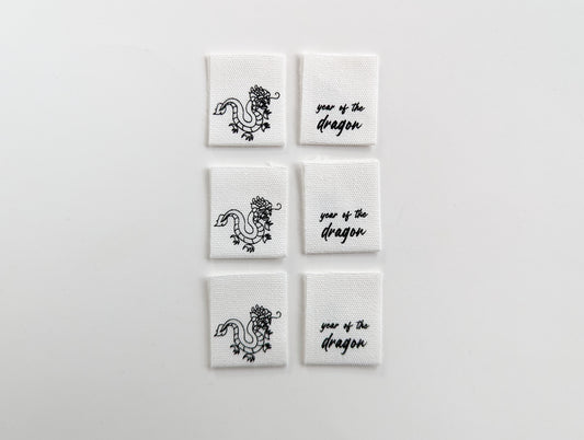 Year of the Dragon - Cotton Labels