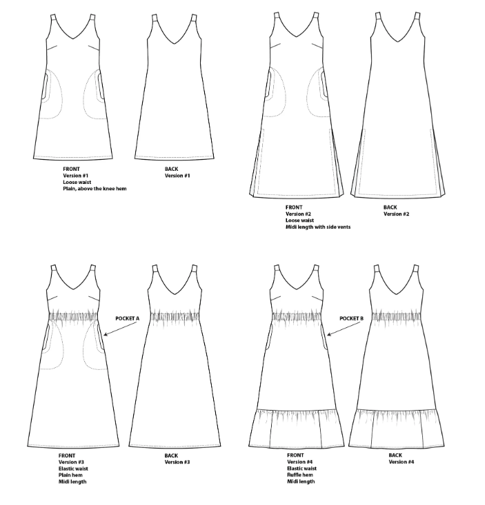 Sauvie Sundress (Sizes 00-20) by Sew House Seven