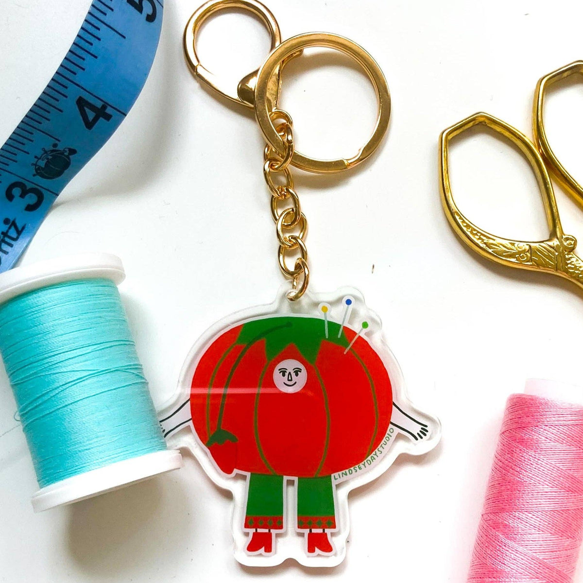 Sewing Friend Keychain Bag Charm