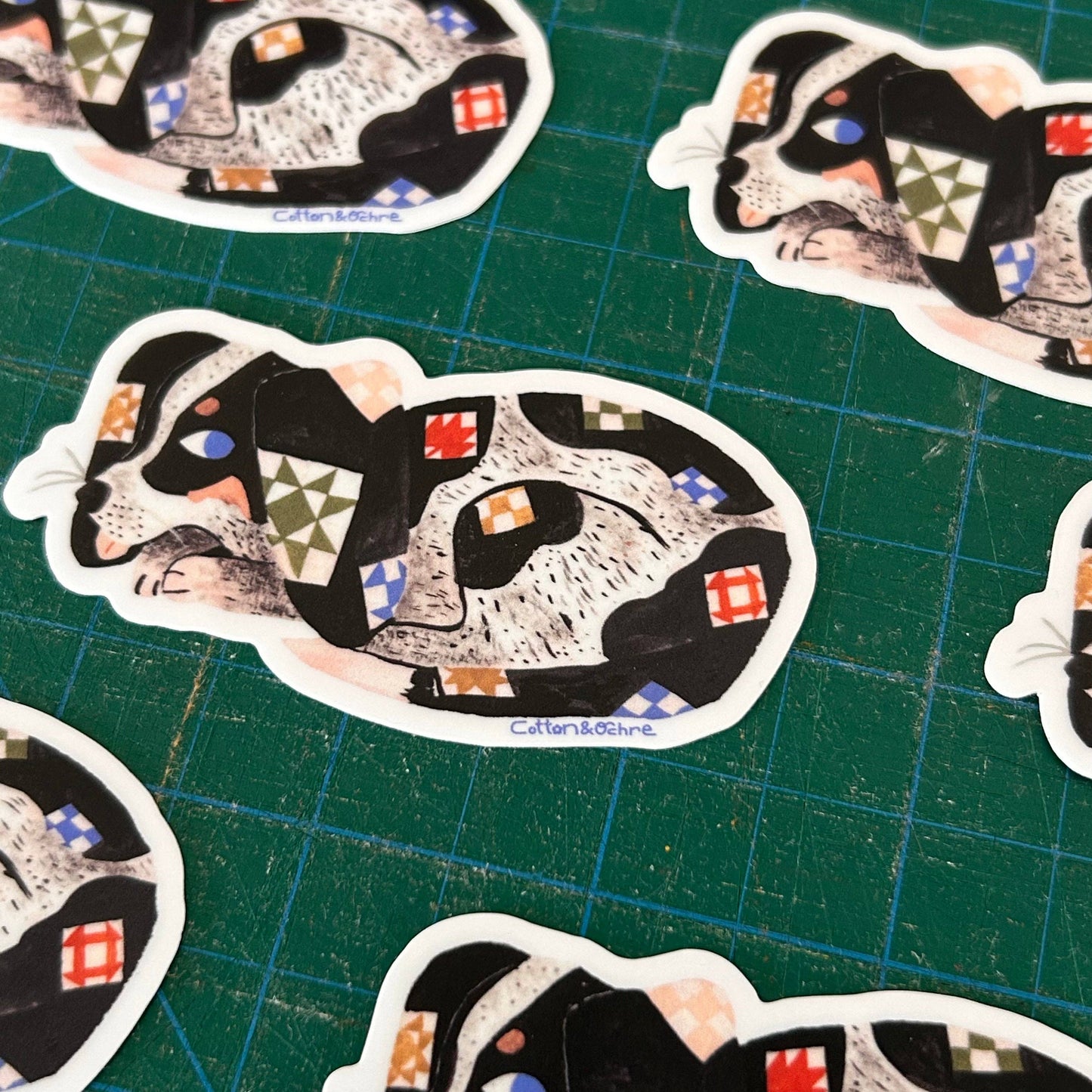 Quilty Dog Sticker
