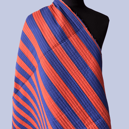 Warm Winter in Royal Blue Stripe - Sold in pre-cuts*