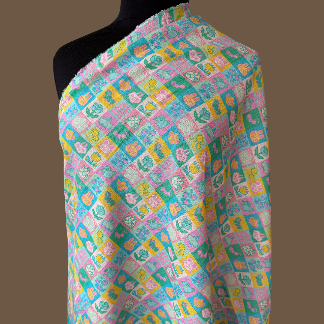 Cute Nature - Collab Print Run with So Lazo - Linen Rayon