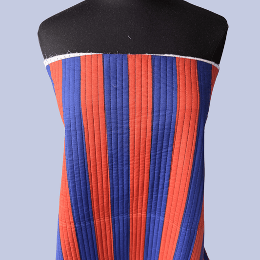 Warm Winter in Royal Blue Stripe - Sold in pre-cuts*