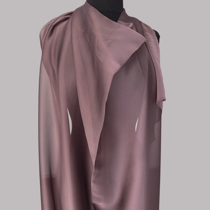 Dusty Plum - Silk Chiffon - Deadstock