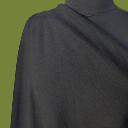 Heavyweight Cotton French Terry in Black