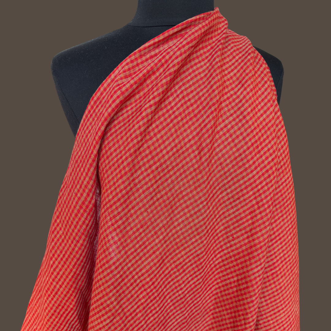 Mini Gingham Linen - Cherry Pie