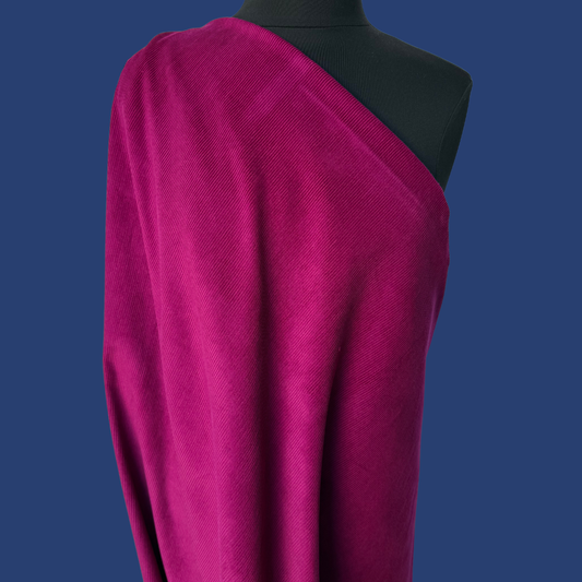 Heavyweight Cotton Corduroy - Fuschia