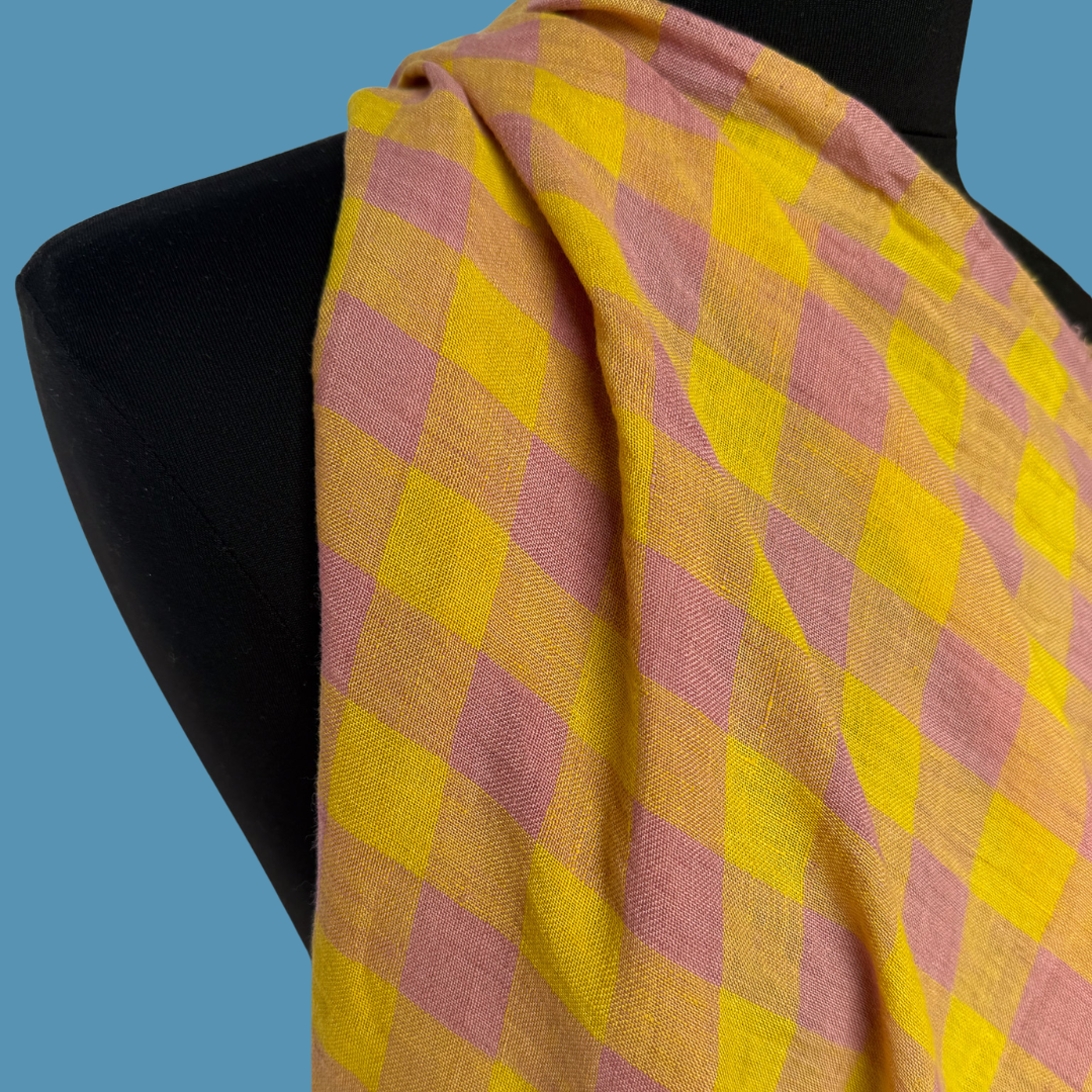 Luminous Linen - Gingham - Yuzu