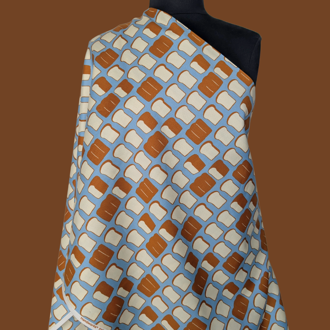 Toast of the Town - Teal - Japanese Cotton Oxford