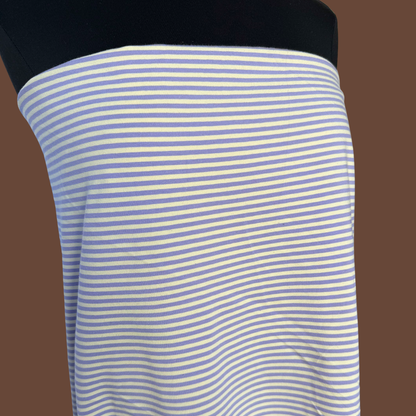 Petite Stripe - Lavender Cream