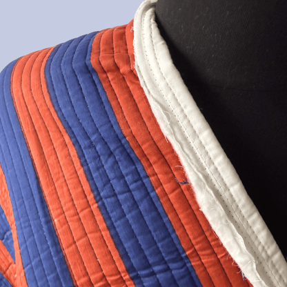 Warm Winter in Royal Blue Stripe - Sold in pre-cuts*