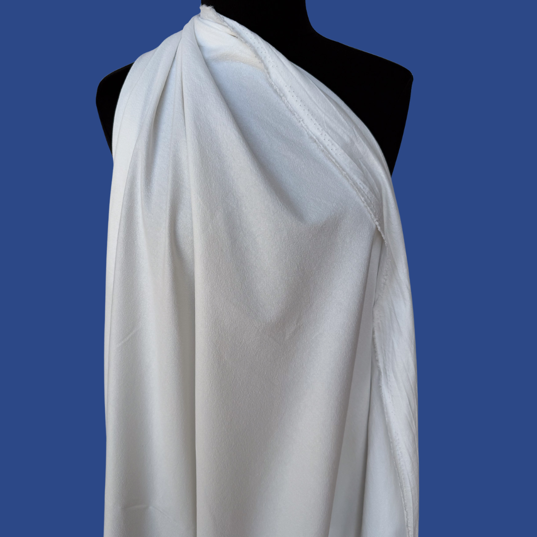 Sandwashed Cotton in Ivory - Deadstock