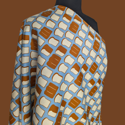 Toast of the Town - Teal - Japanese Cotton Oxford