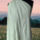 Wild Harvest in Mint - Custom Embroidery on Linen Cotton