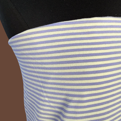 Petite Stripe - Lavender Cream