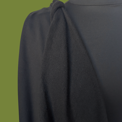 Heavyweight Cotton French Terry in Black