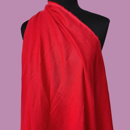 Lightweight Stonewashed Linen - Candy Red