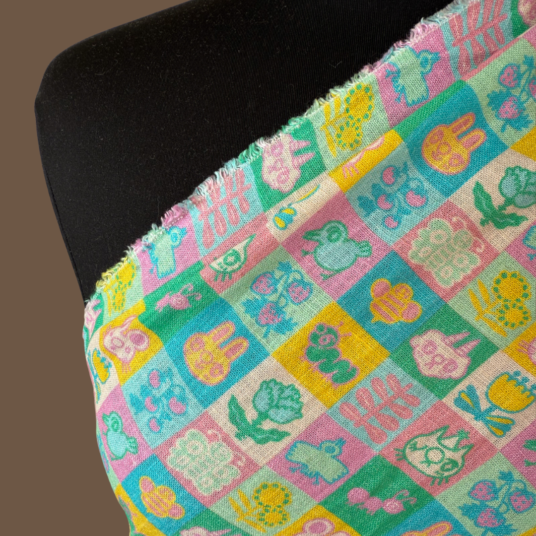 Cute Nature - Collab Print Run with So Lazo - Linen Rayon