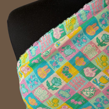 Cute Nature - Collab Print Run with So Lazo - Linen Rayon