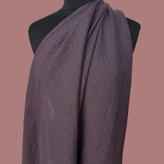 Mini Gingham Linen - Huckleberry