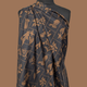 Botanical Tiles in Navy + Ochre Cotton Poplin