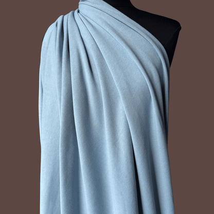 Dusty Blue Cotton Sweatshirt Fleece - Deadstock