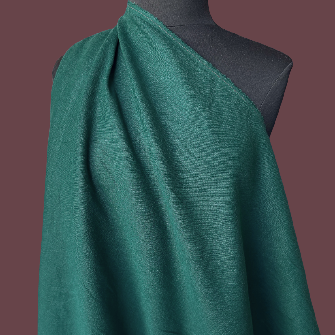Midweight Stonewashed Linen - Emerald