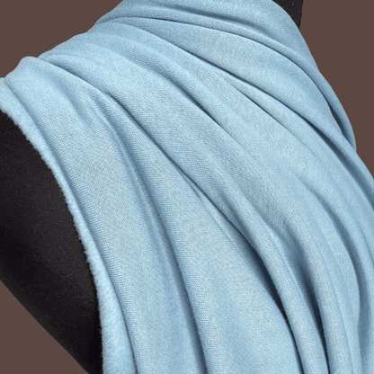 Dusty Blue Cotton Sweatshirt Fleece - Deadstock