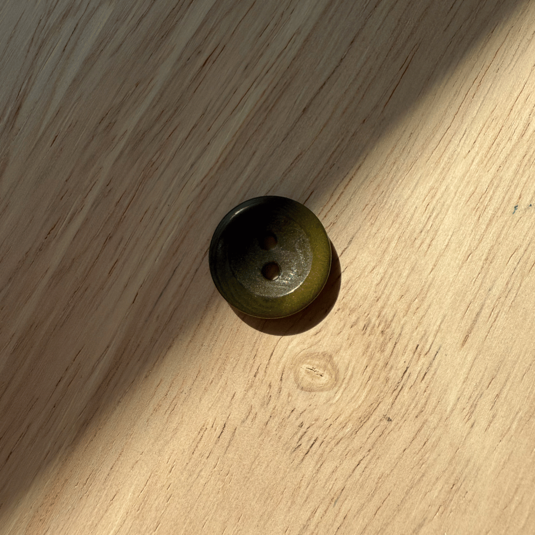 Wide Rimmed Corozo Buttons - 0.6" (sold by the button)