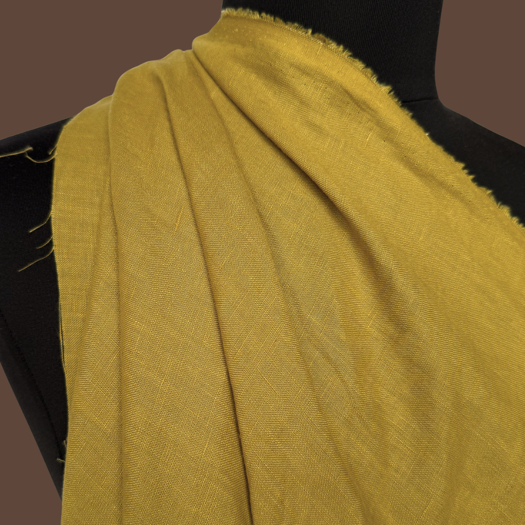 Lightweight Stonewashed Linen - Citrine