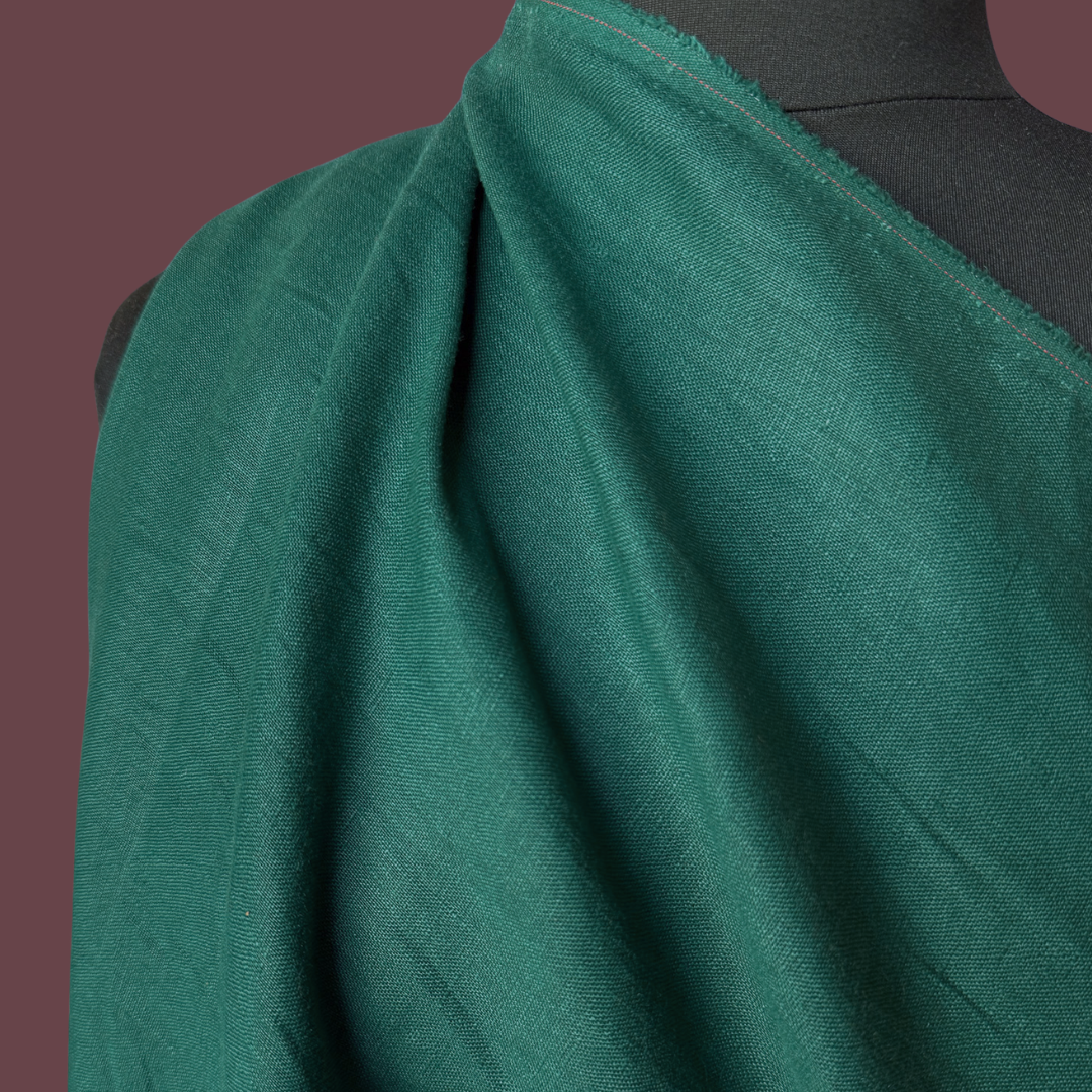 Midweight Stonewashed Linen - Emerald