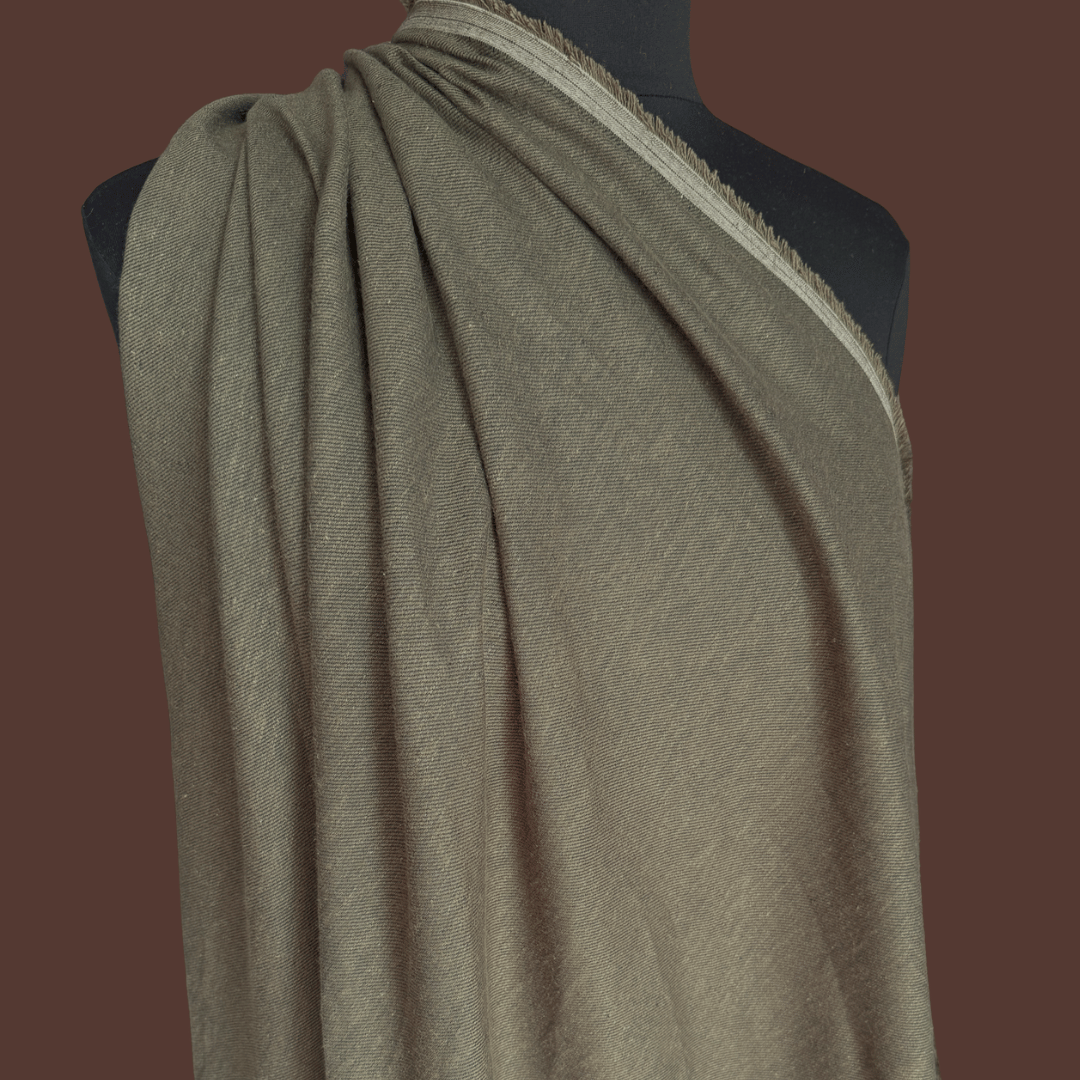 Coffeehouse Collection - Linen Cotton Twill - Dark Matcha
