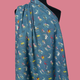 Zodiac in Teal - Japanese Cotton Shirting